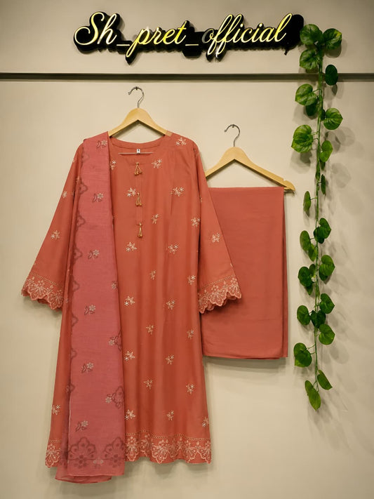 Embroidered Lawn 3-Piece Suit