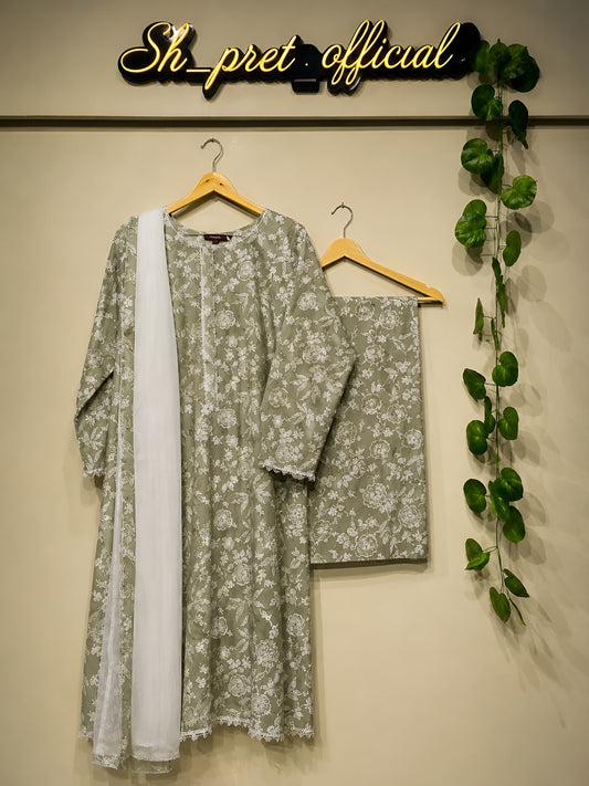 Bin Saeed 3-Piece Lawn Suit