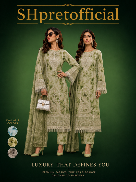 Maria B 3-Piece Luxury Suit