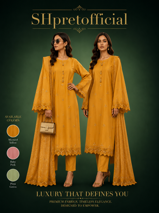 Embroidered Lawn 3-Piece Suit